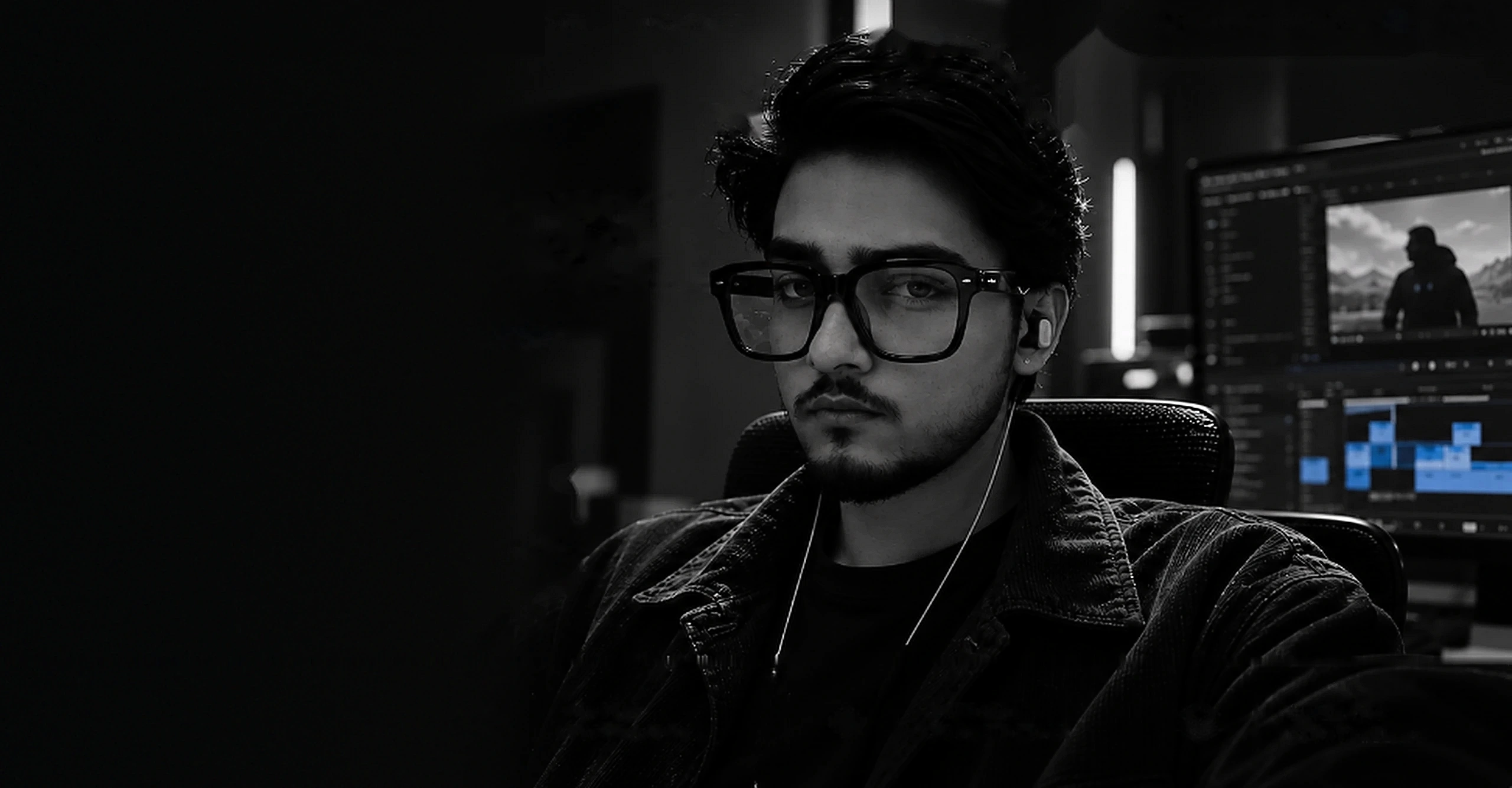 RUDRANSH — Video Editor & Storyteller (Dark Mode)